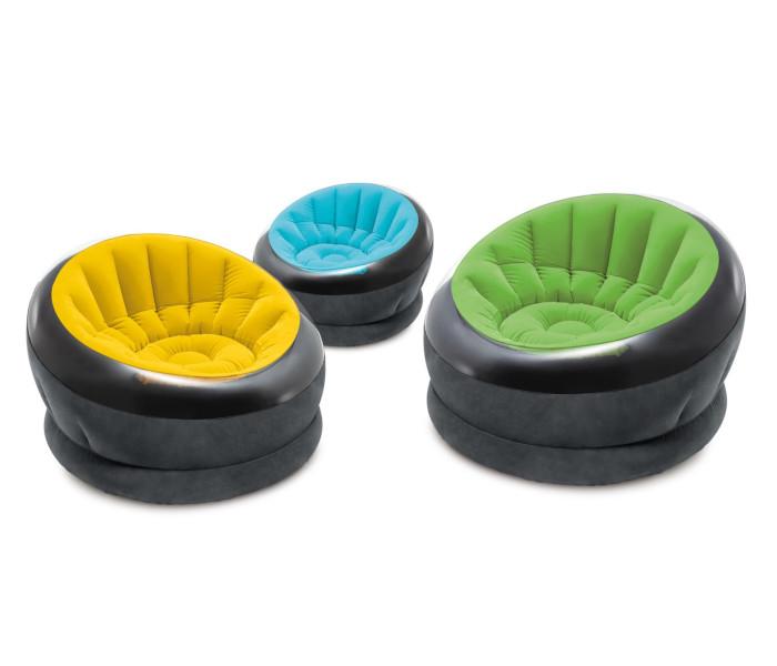 INTEX Fotelja na naduvavanje 112k109k690cm, crna