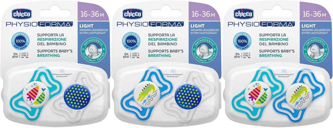 Chicco Varalica fizio light silikon 2/1 16-36m+ 0%bpa-plava, plava