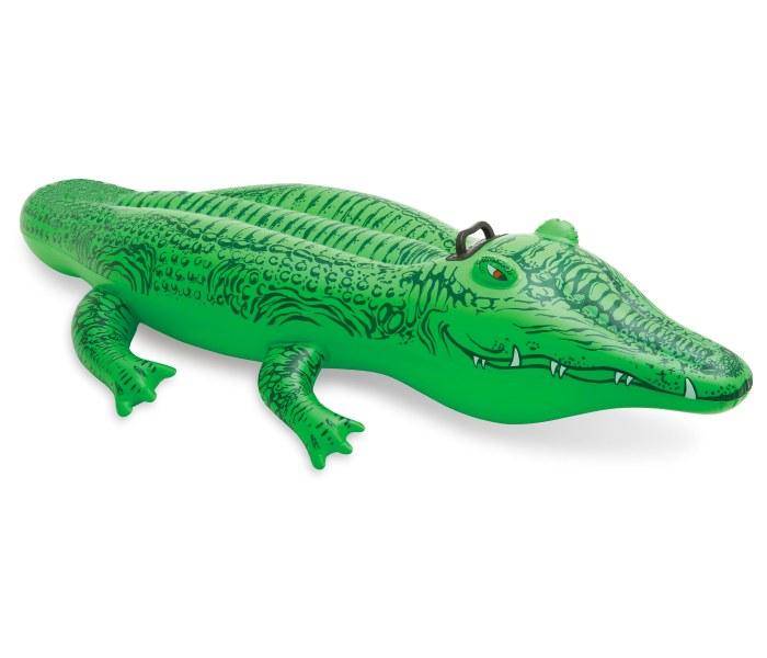 INTEX Dušek na naduvavanje Aligator 58546NP zeleni