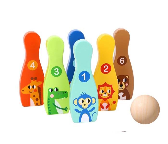 TOOKY TOY Društvena igra Drveno kuglanje