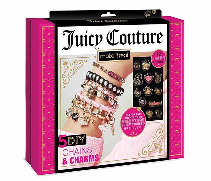 MAKE IT REAL Juicy Couture Kreativni set za pravljenje nakita za devojčice Chains and Charms 12