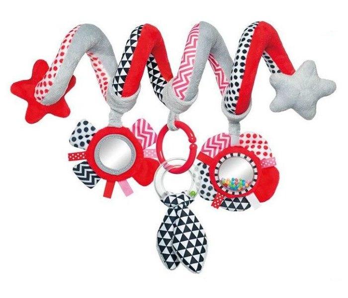 Canpol Babies Plišana igračka ZIG ZAG, Crvena