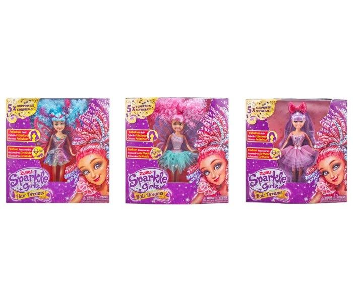 Sparkle Toi girlz doll hair dreams, Šarene