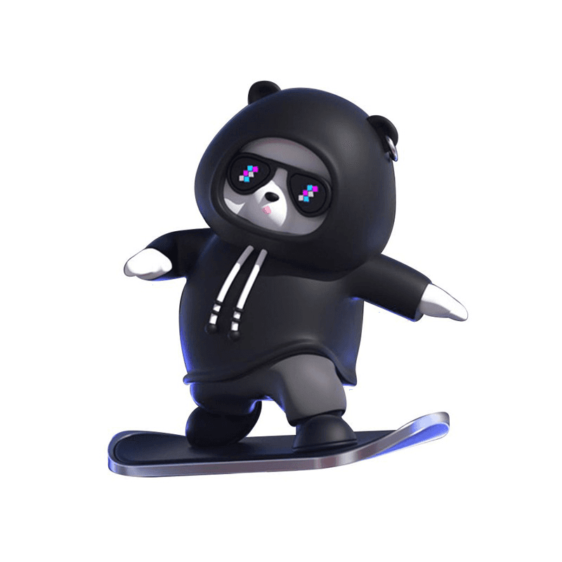 Auto igracka JWD Snowboard Teddy, Crna