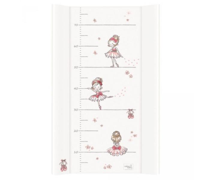 CEBA BABY Tvrda podloga za presvlačenje Balerina, 50x80cm, Bela