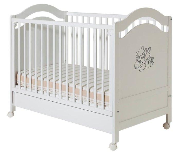 Bambino Krevetac za bebe Vendy, Sa fiokom, Belil