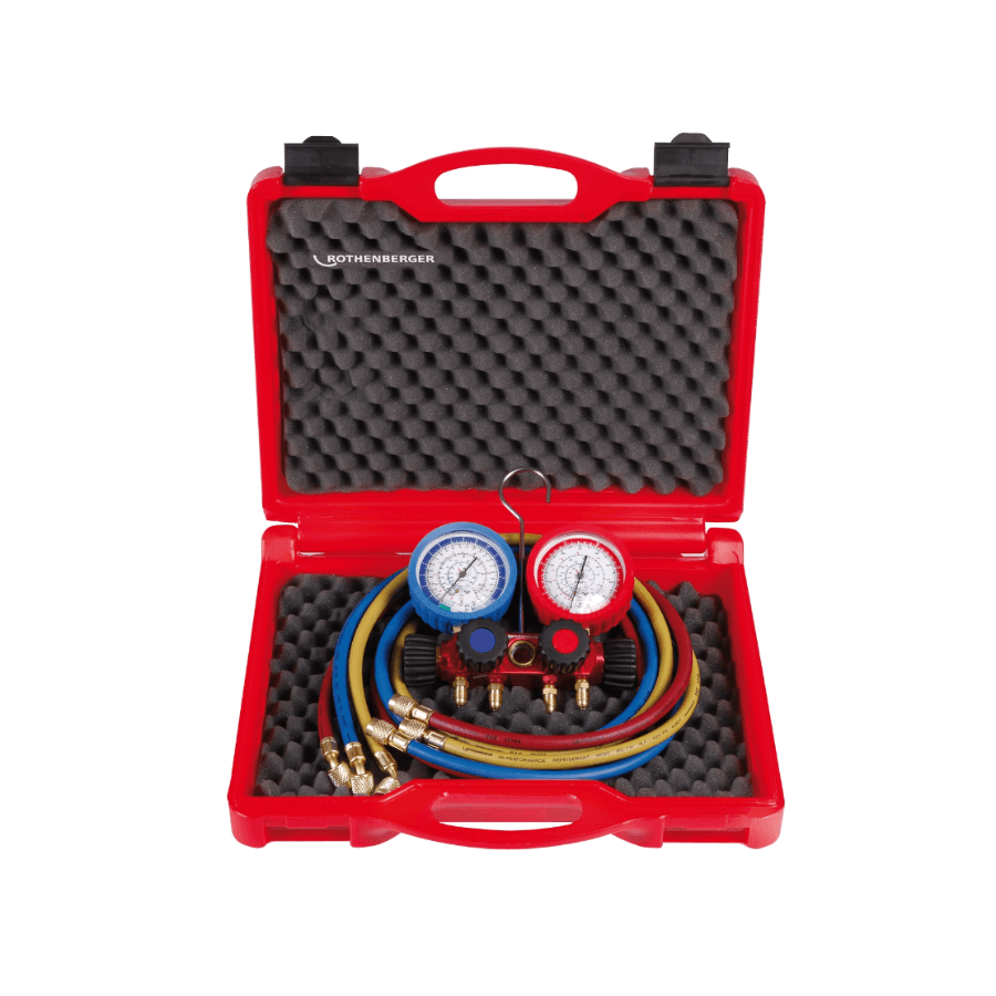 ROTHENBERGER Manometar set R410A-R32, 4 ventila