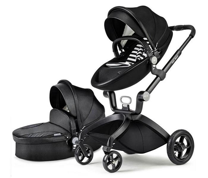 HOT MOM Kolica za bebe 2u1, Crna