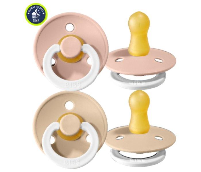 BIBS Cucle, Svetleće, 6-18m, 2 komada, Blush night & Vanilla night