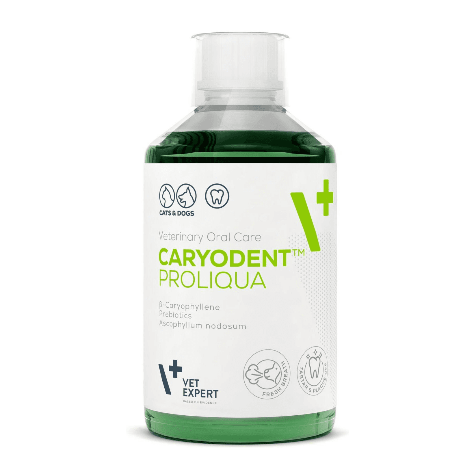 VetExpert Tečni dodatak vodi za pse i mačke za oralnu higijenu, kontrolu plaka, zdravlje desni i svež dah, CARYODENT Proliqua, 250ml