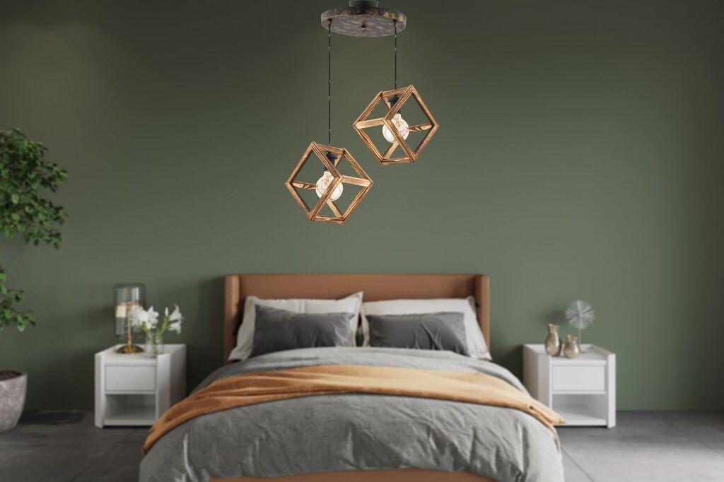 Opviq Luster Cube Double G, Braon