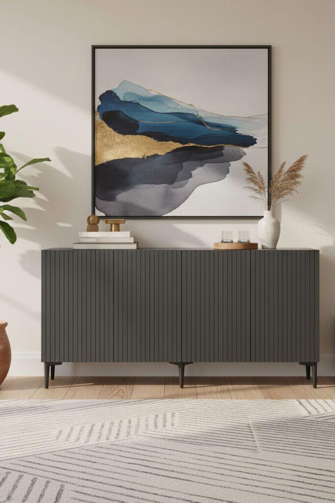 Hanah Home Komoda Zeynep 150, Anthracit