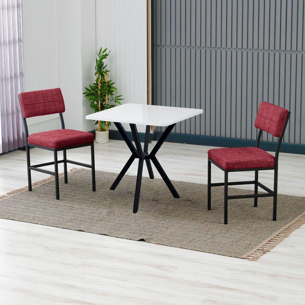 Hanah Home Trpezarijski sto i stolice Dubai , Bordo-beli