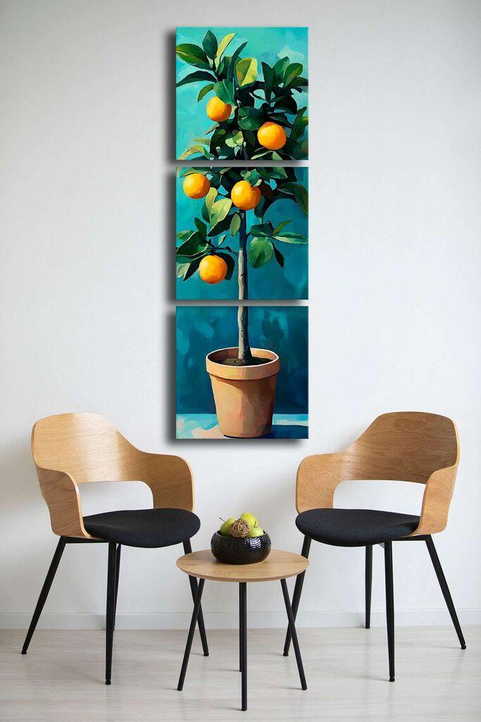 Wallity Slika na platnu 3P4545BSRC-004, 45 x 45 cm, 3 dela