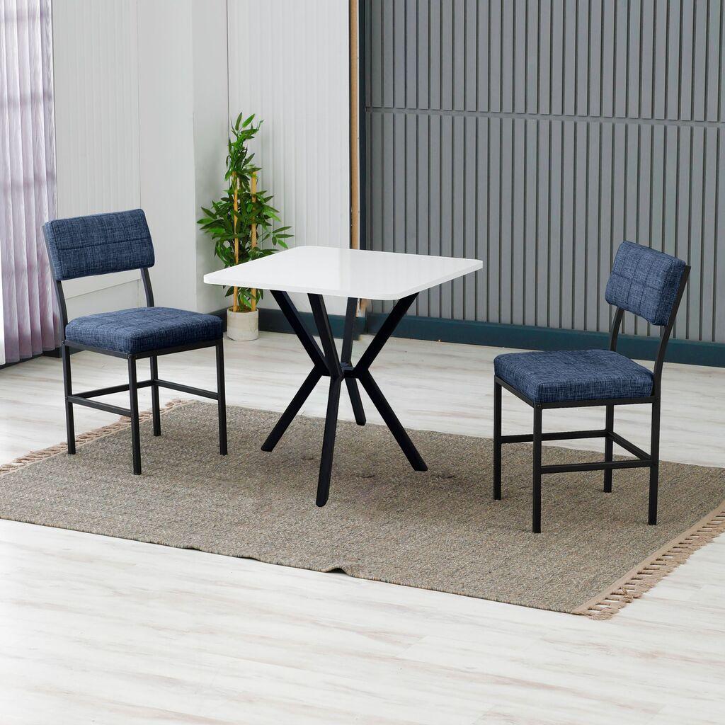 Hanah Home Trpezarijski sto i stolice Dubai, Plavo-beli