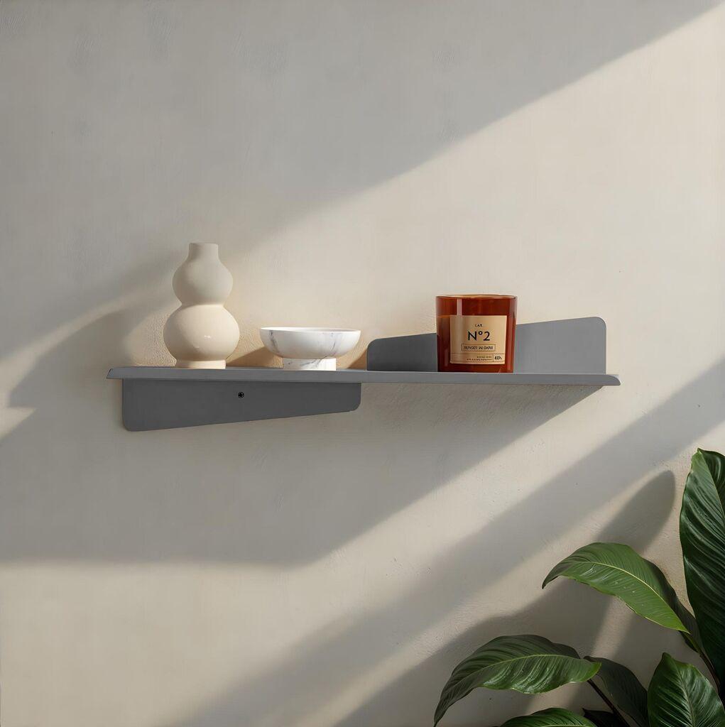 Hanah Home Zidna polica Vlnt123Gr, Siva