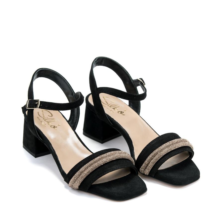 SILKO Ženske sandale Q5032, Crne