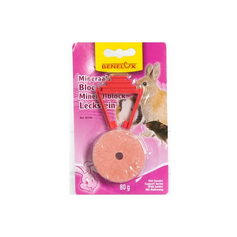 BENELUX Mineralni kamen za glodare sa držačem, 80 g