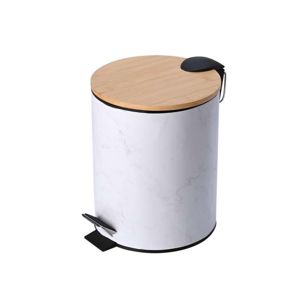 Estia Kanta za otpatke sa pedalom 5l mermer, Bela