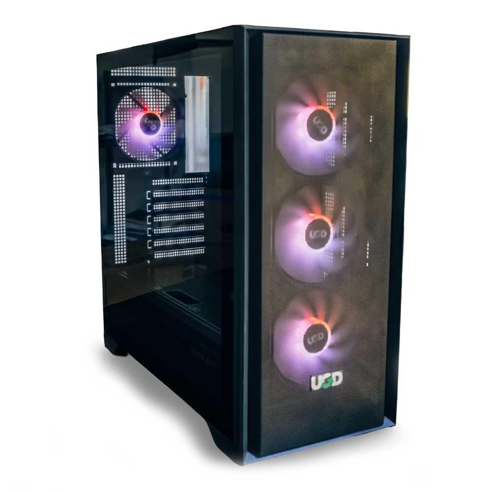 UGD Kućište Tracer 2234, 650W, G650 ATX, Providna stranica, 4xRGB kulera, Crno