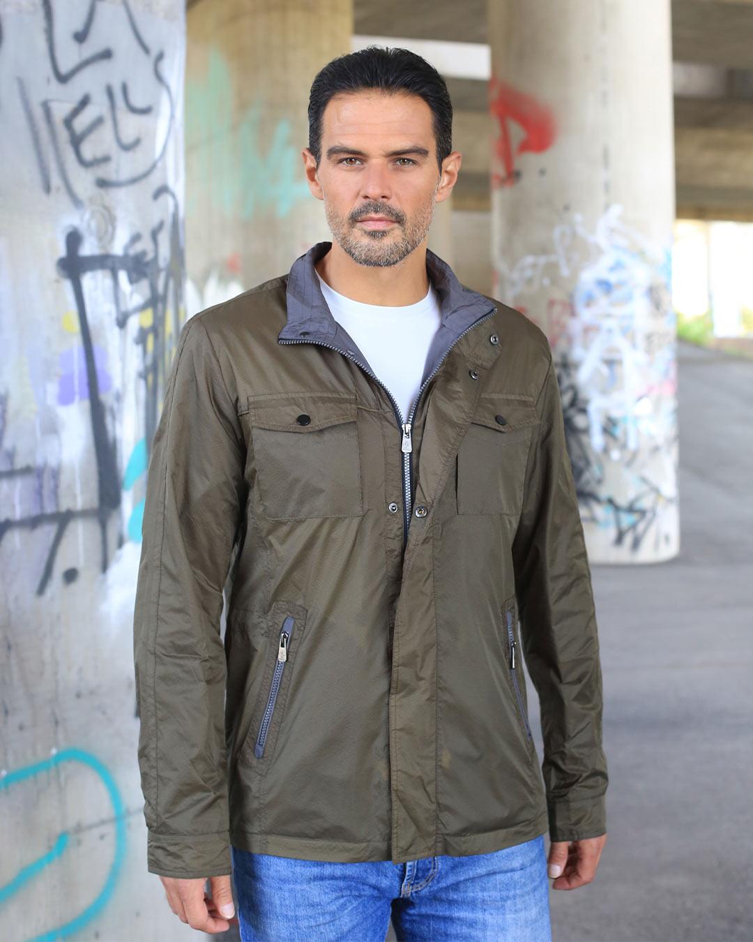 INVENTO Muška jakna Fil, Maslinasta