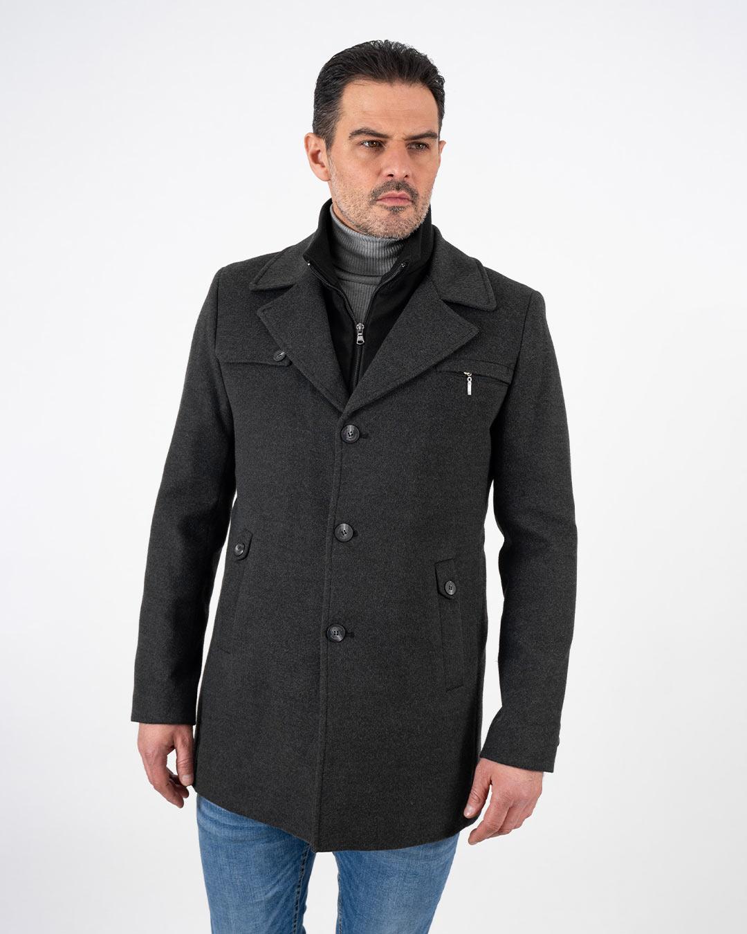 LA FORCE Muški kaput CM-N-6013, Tamnosivi