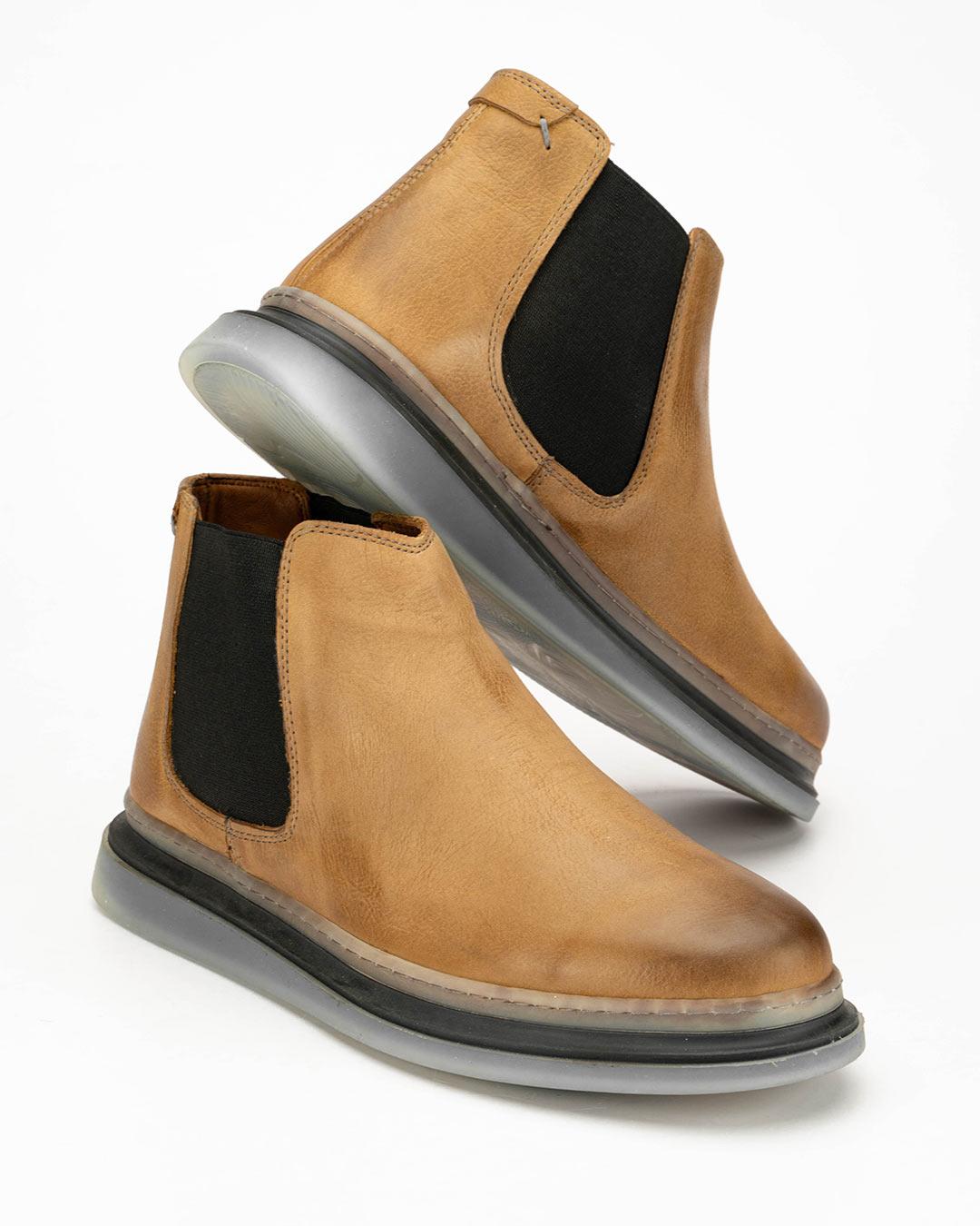 LA FORCE Muške duboke kožne cipele YK-4727, Smeđe