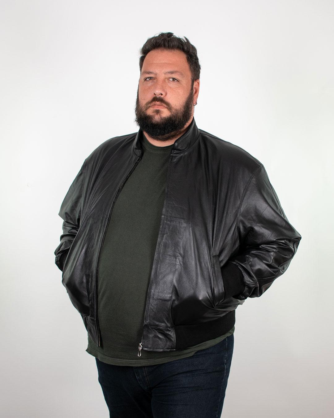 LA FORCE Muška kožna jakna 0601, Crna