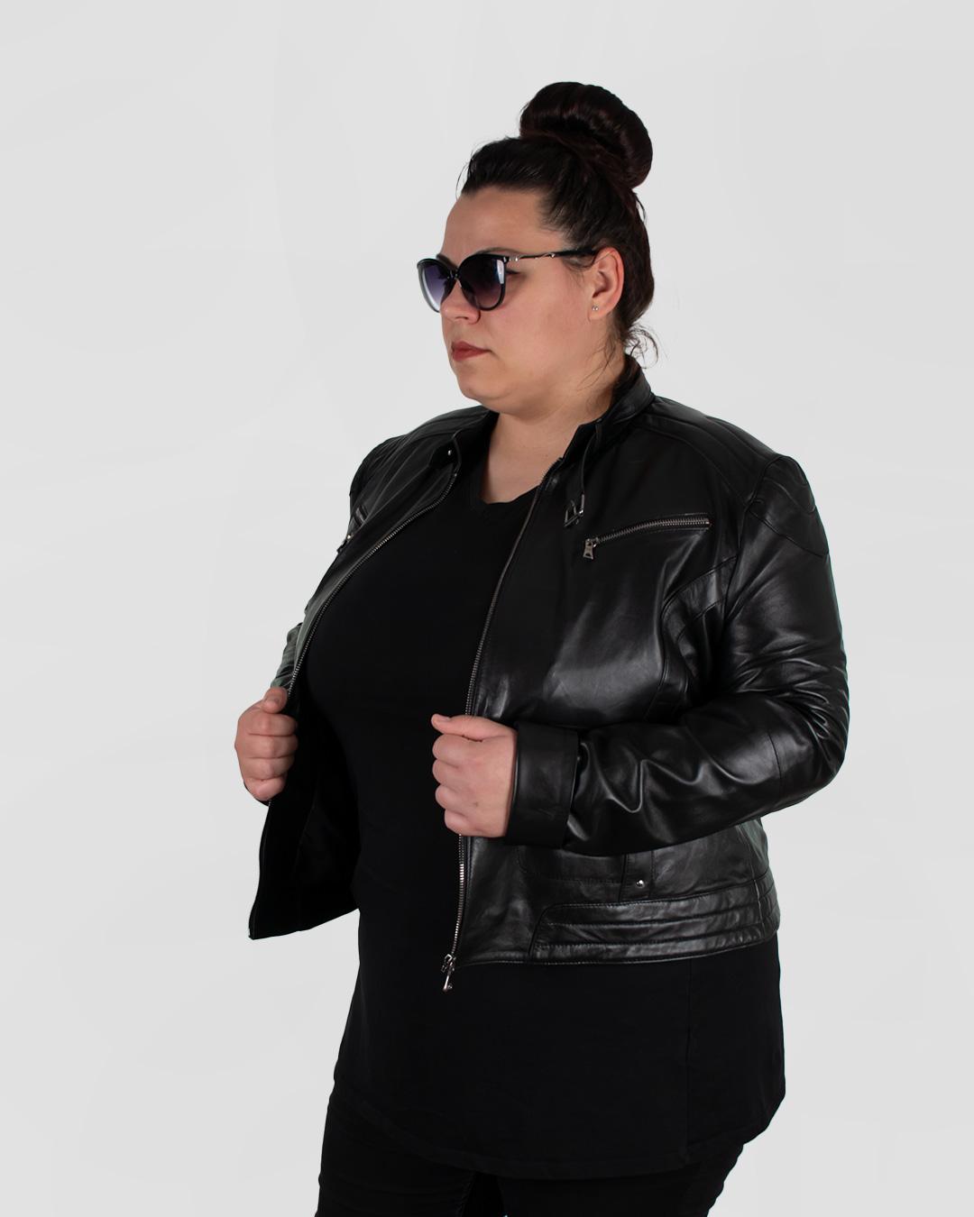 LA FORCE Ženska kožna jakna Big Vivien, Crna