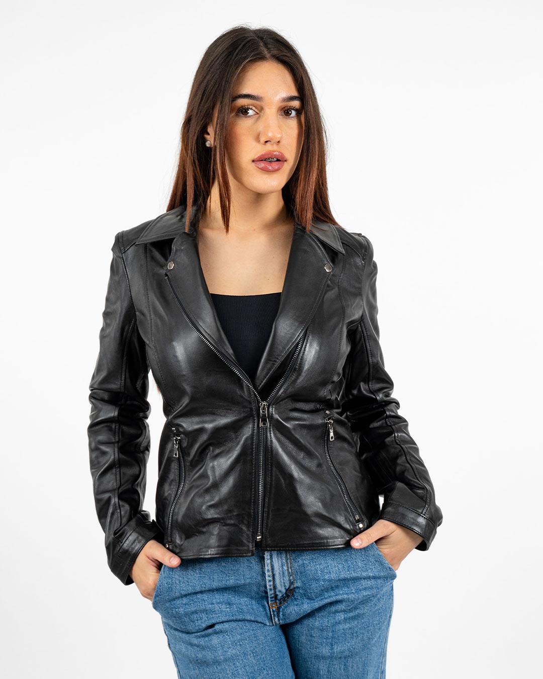 LA FORCE Ženska kožna jakna Alison, Crna