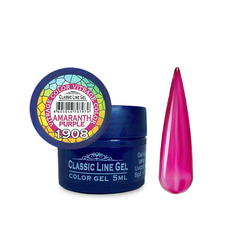 CLASSIC LINE VITRAGE Gel za nokte Amaranth purple, 5ml