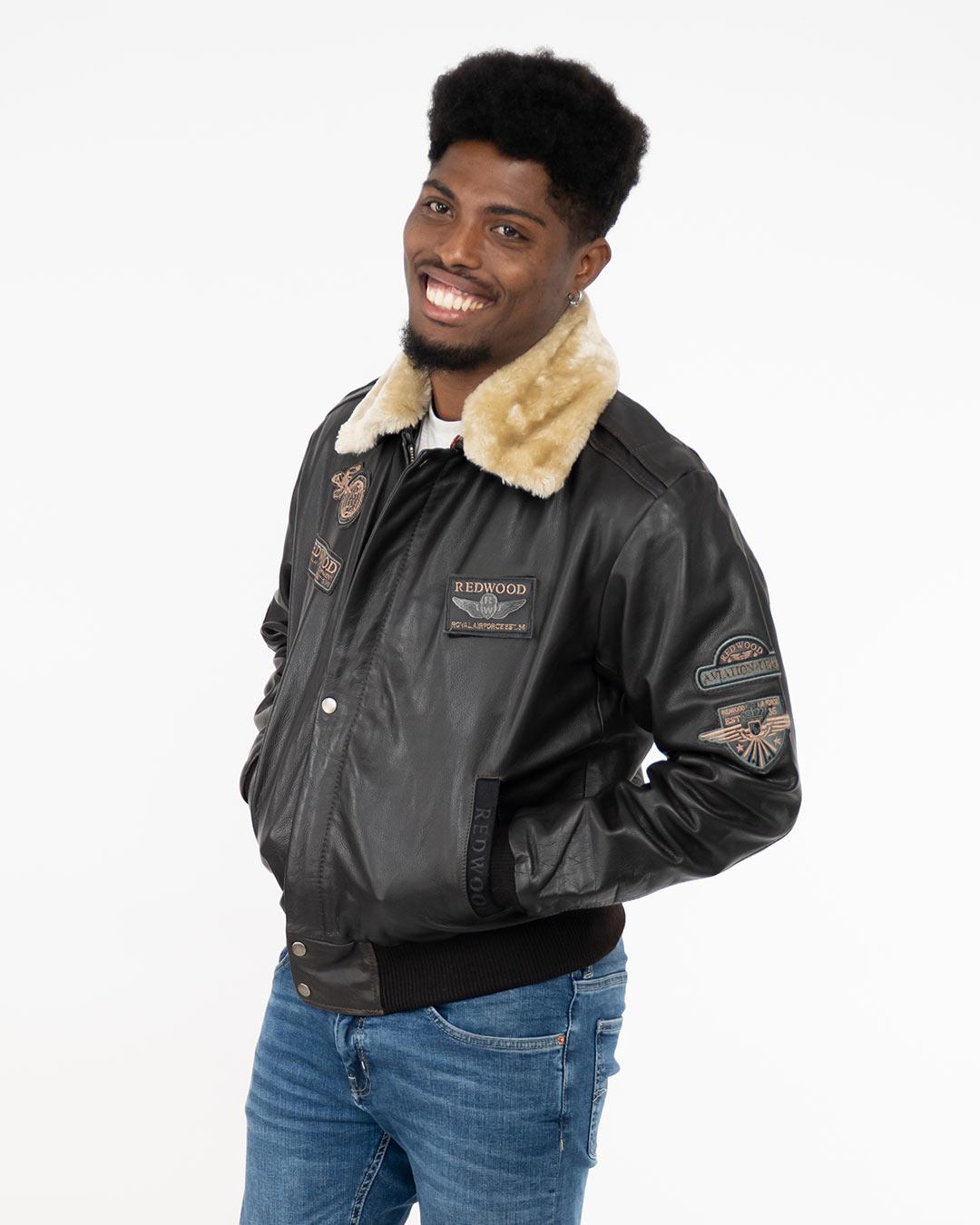 LA FORCE Muška kožna jakna Redwood, Crna