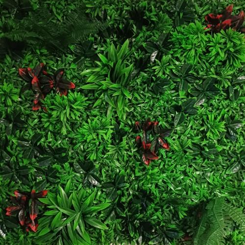 Dekorativno veštačko cveće Zeleni zid M51, 1m²