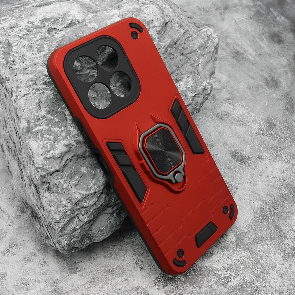Maska za Honor X6c Square Ring, Crvena