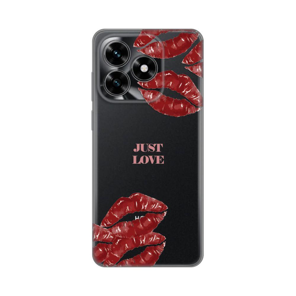 Maska za Honor X5c Plus Just Love Pink, Silikonska, Print Skin
