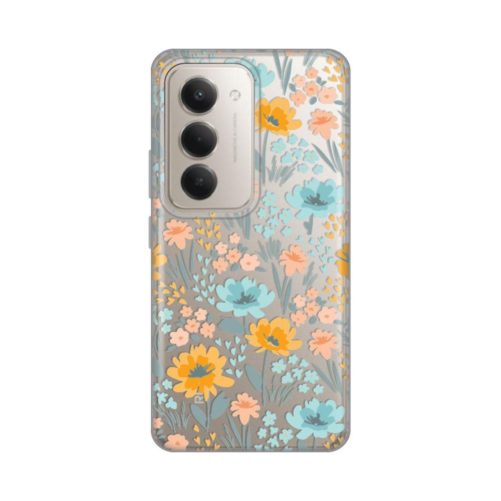 Maska za Xiaomi Redmi 15 4G Lovely Flowers, Silikonska, Print Skin