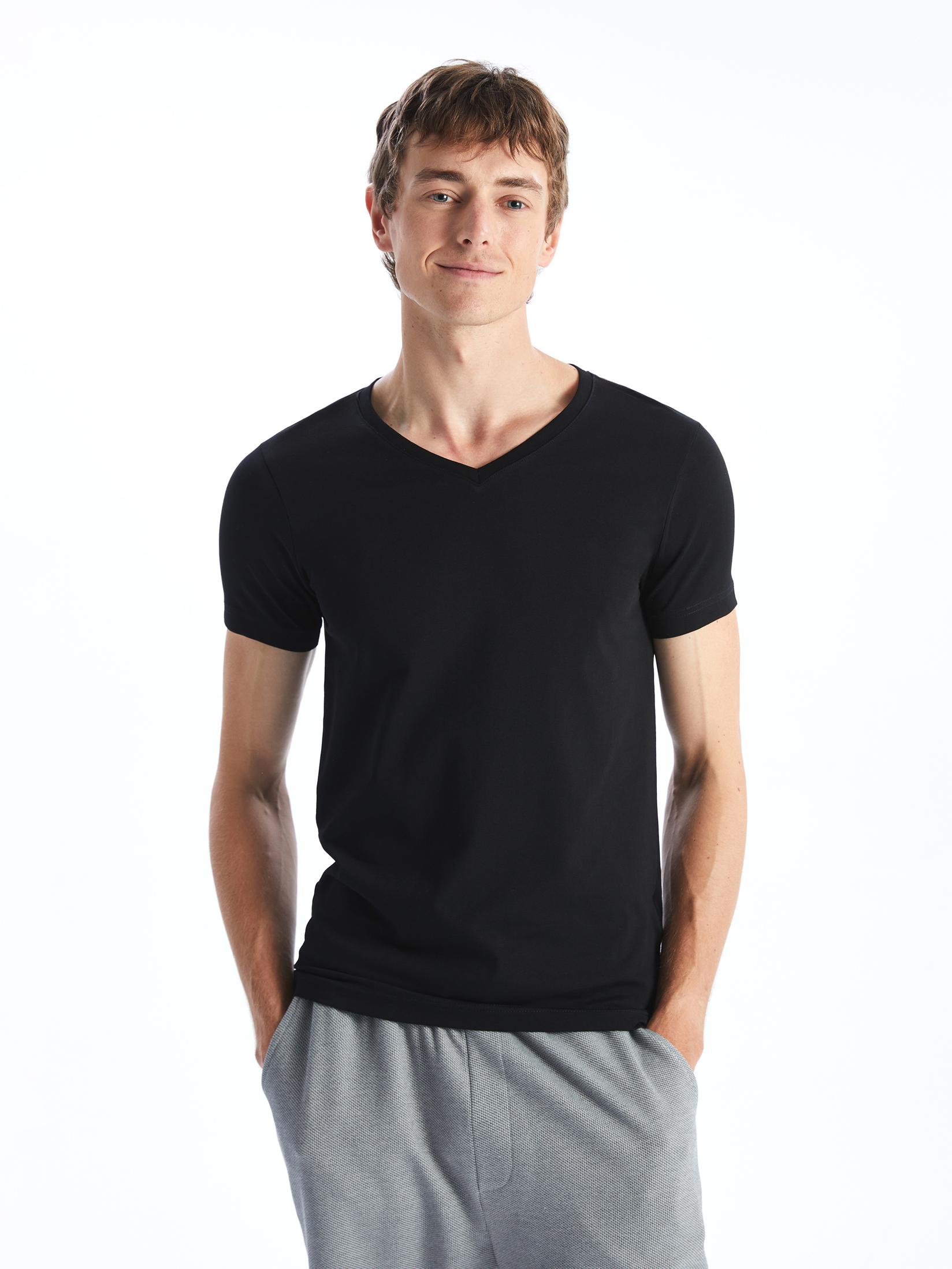 LC Waikiki Muška potkošulja S41867Z8-CVL, Crna