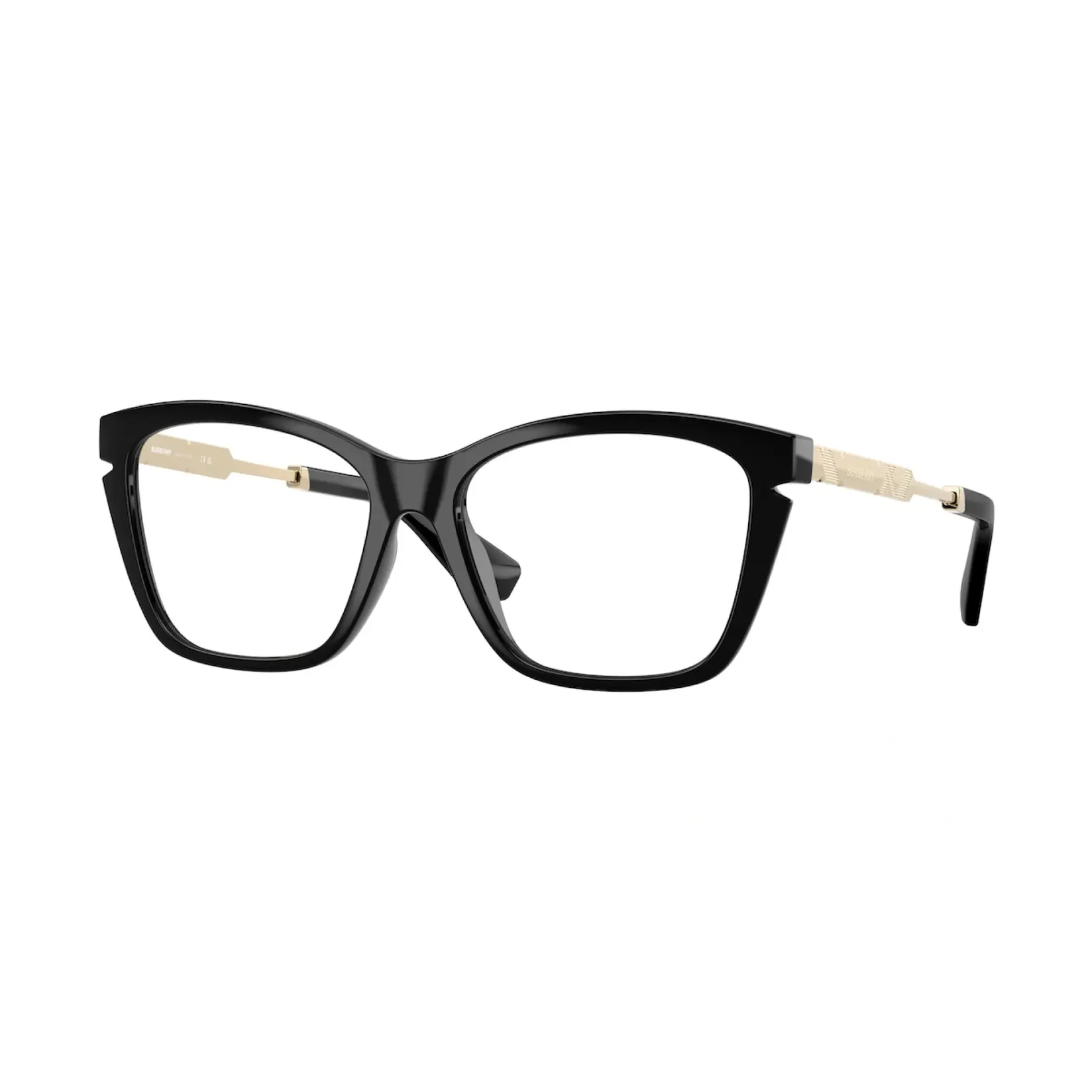 Burberry Ženski okvir za naočare 0BE2427U 3001, Crno - Zlatne boje