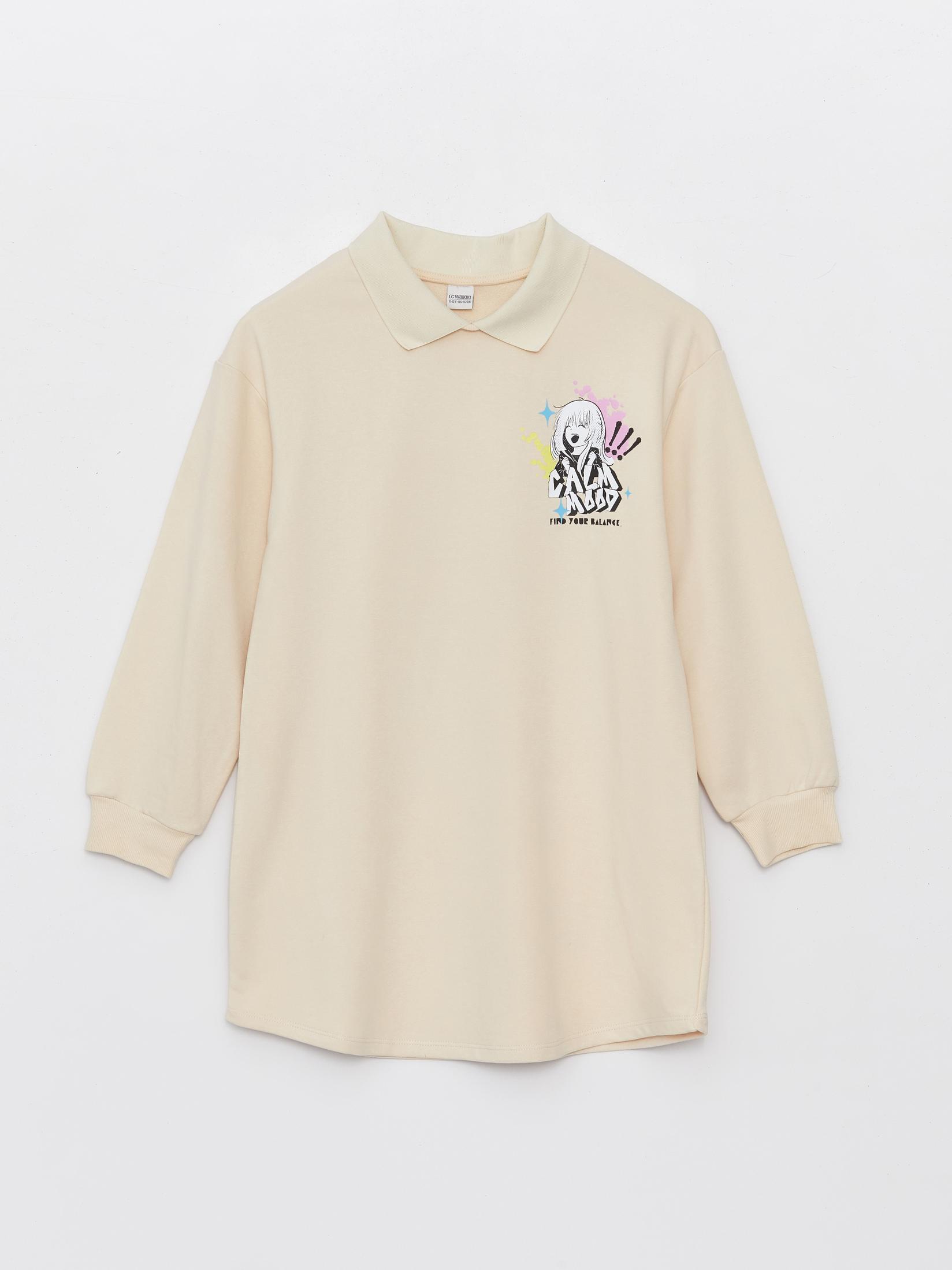 LC Waikiki Haljina za devojčice S43067Z4-FRC, Krem