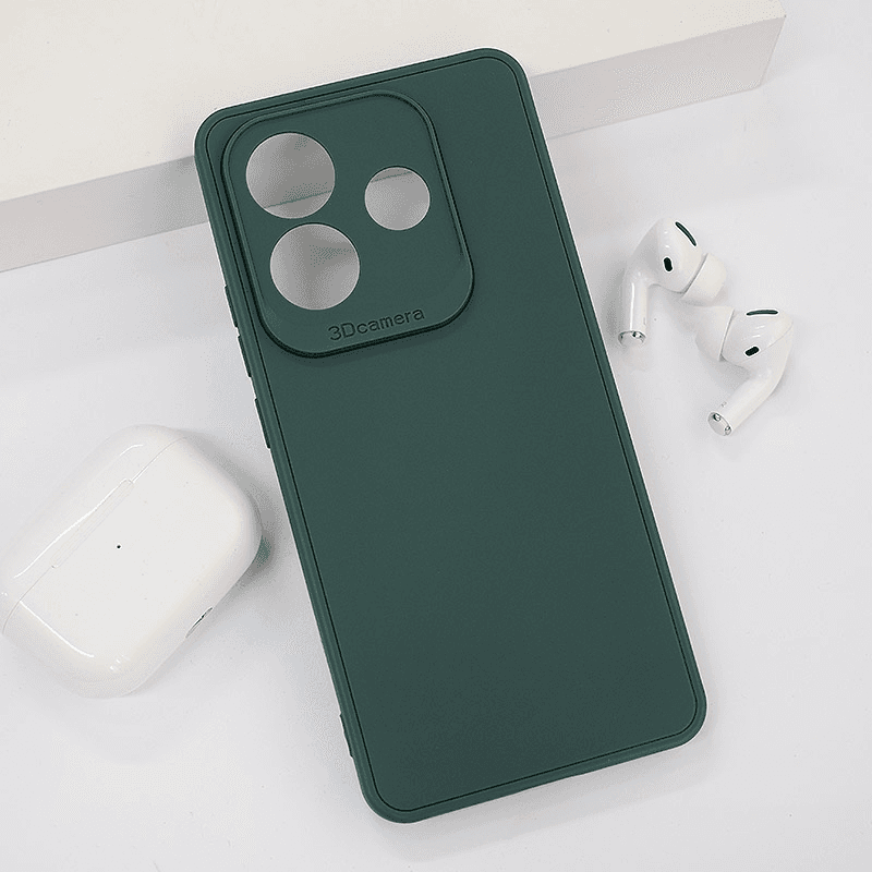 Maska za telefon Xiaomi Redmi Note 14 5G 3D Camera, Tamnozelena