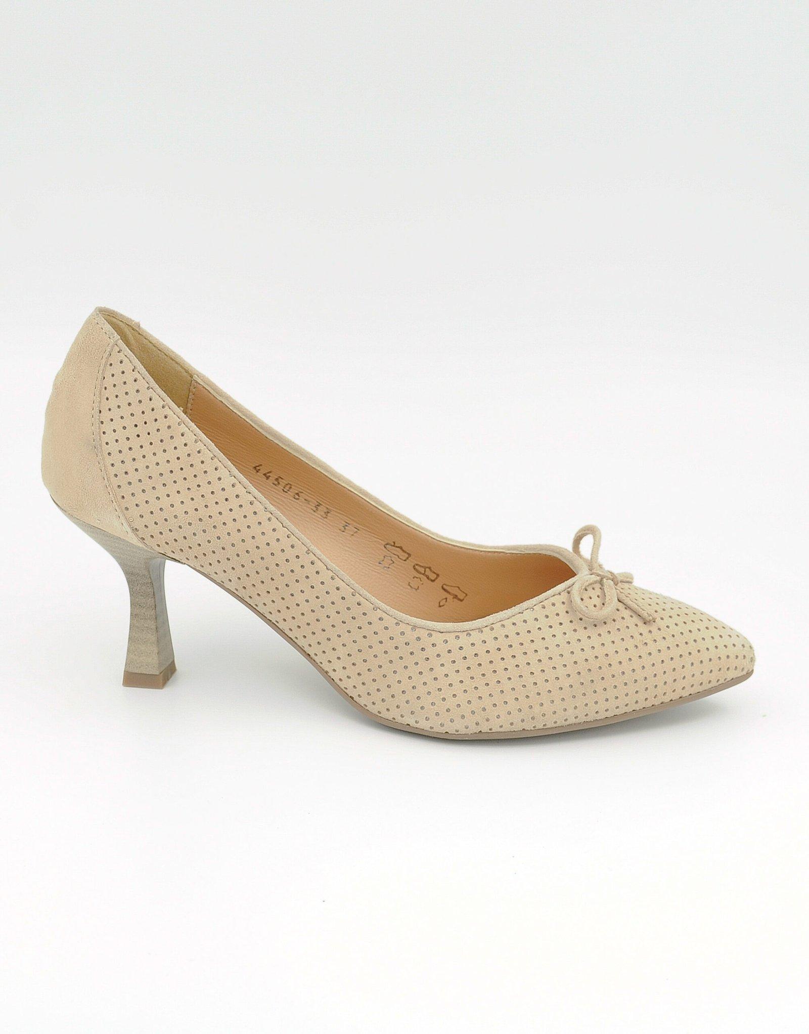 Paar Ženske kožne cipele na štiklu 44506-33, Bež