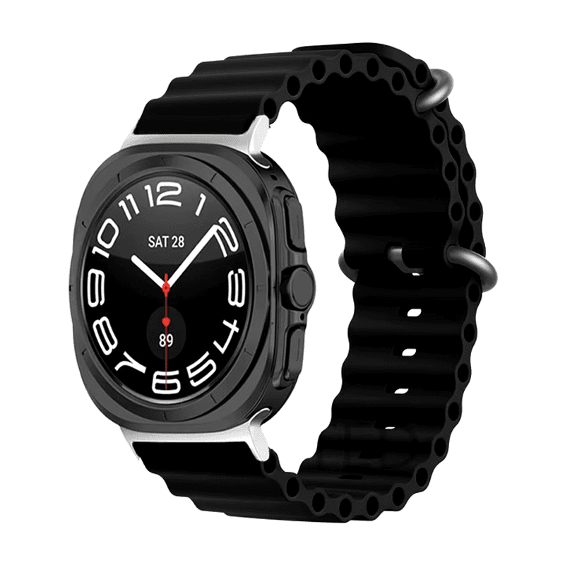 Silikonska narukvica za pametni sat Samsung Galaxy watch Ultra crna 47 mm