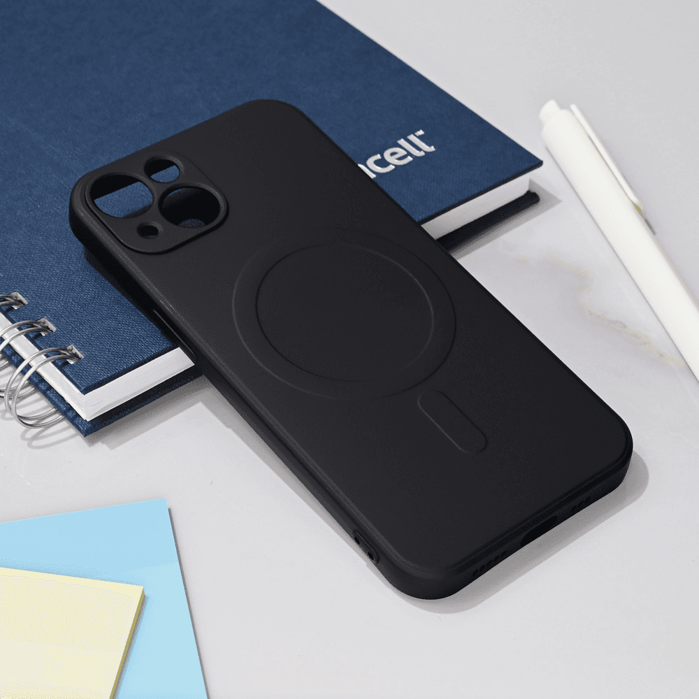 Maska za telefon iPhone 13 TERACELL GIULIETTA, Magsafe, Crna