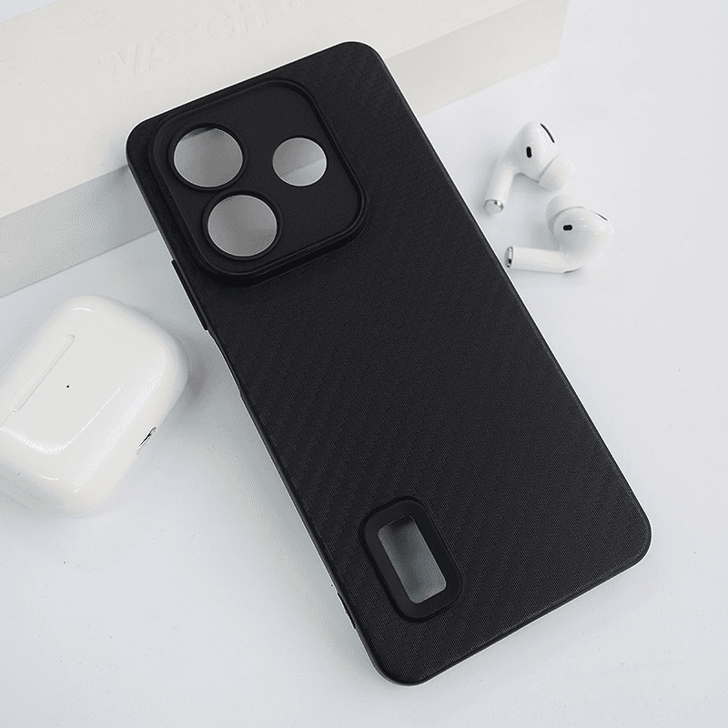 Maska za Xiaomi Redmi Note 14 4G (EU) (China Edition 163.25*76.55*8,16 mm) Carbon fiber crna