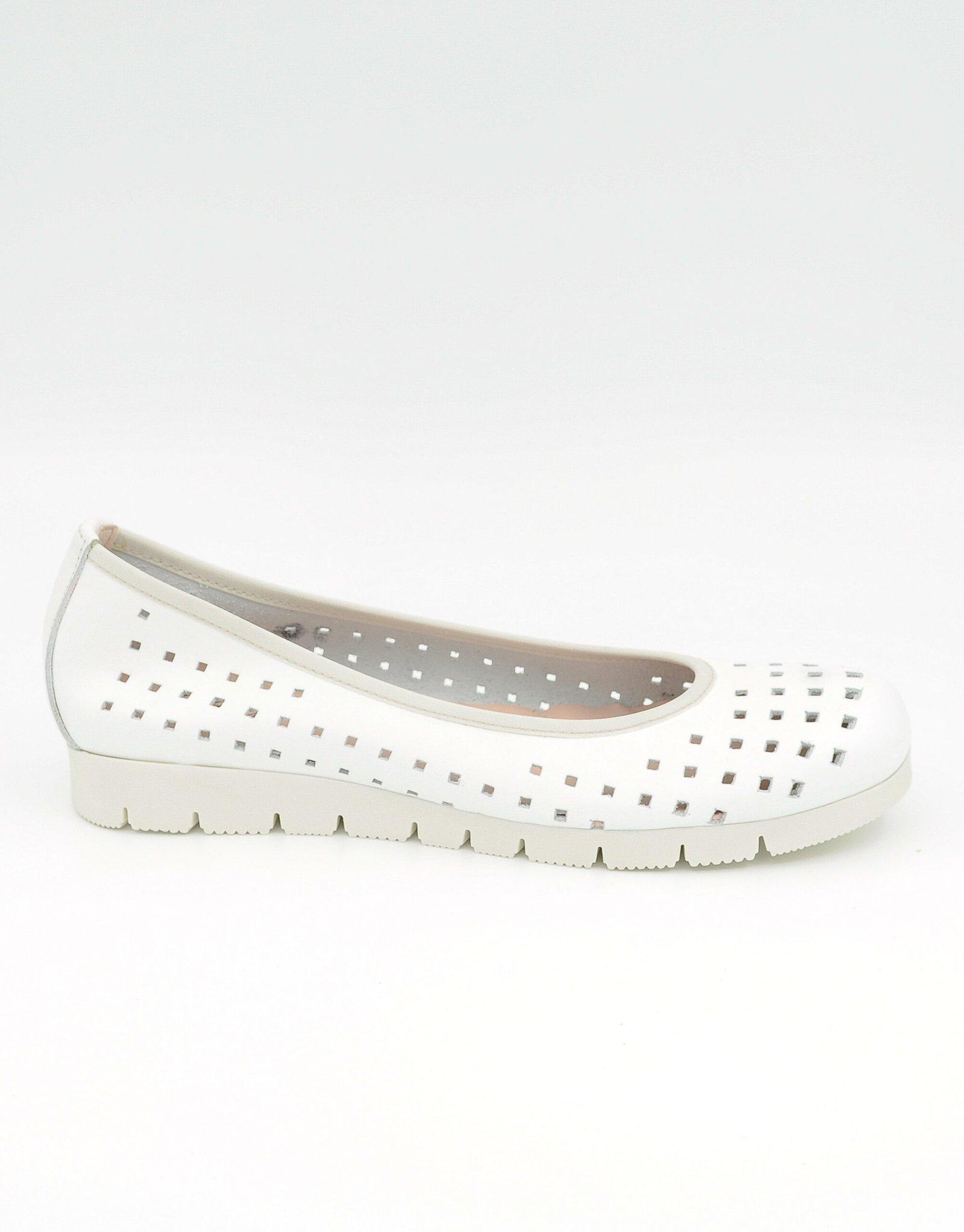 Paar Ženske kožne baletanke 24536-13, Bele