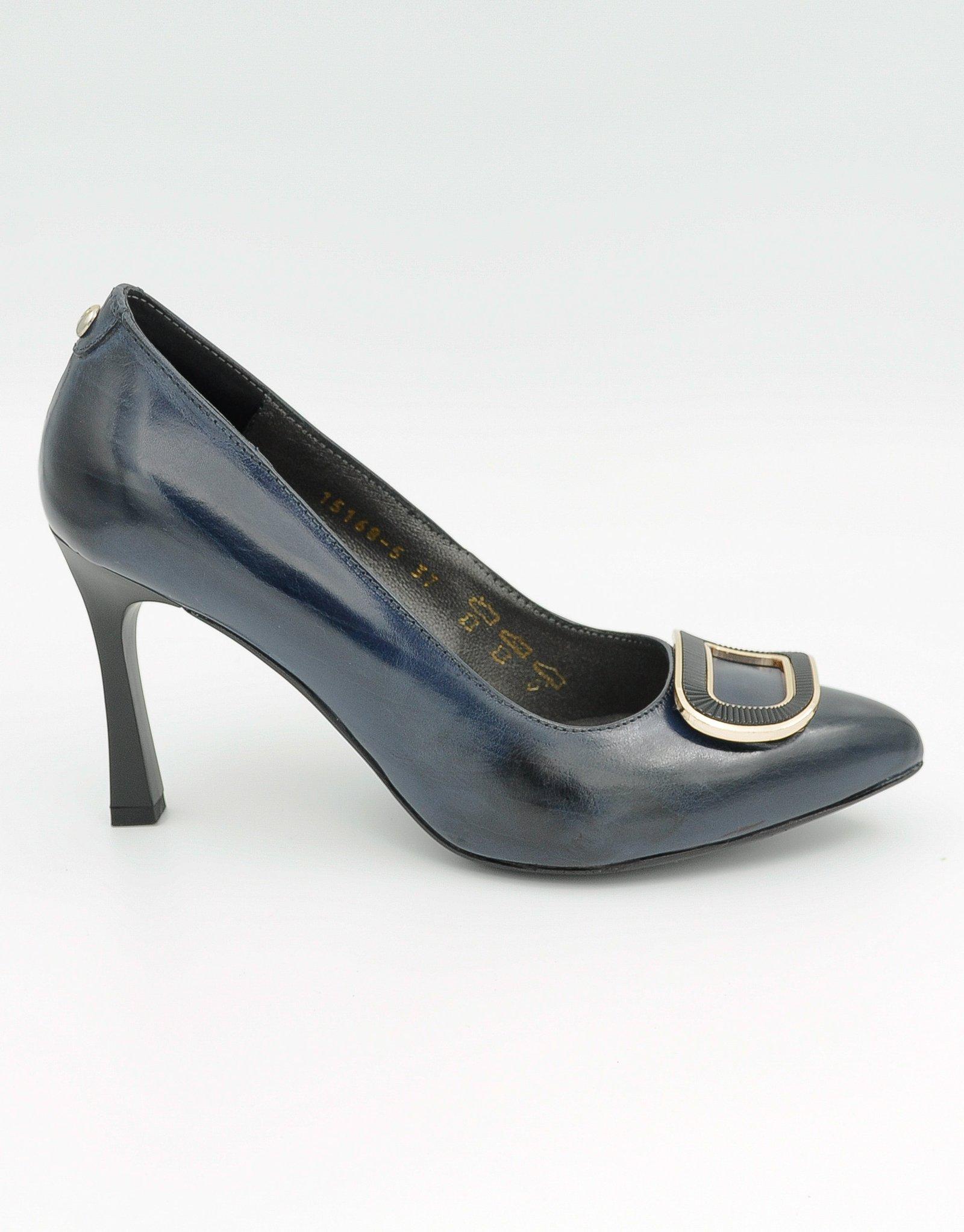 Paar Ženske kožne salonke 15168-5, Teget