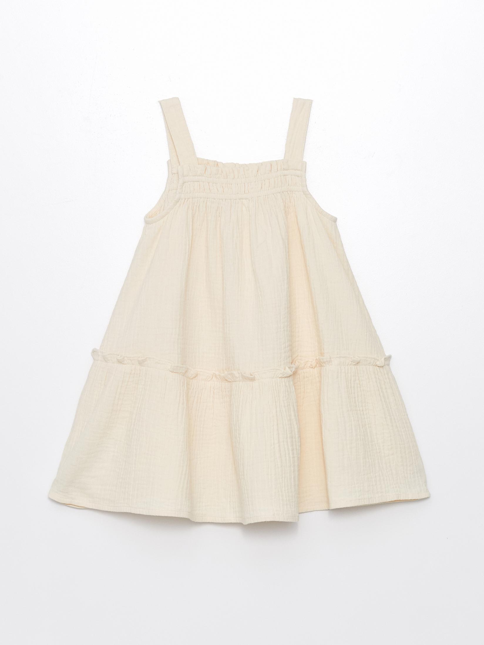 LC Waikiki Haljina za devojčice S4I403Z1-FF7, Bež