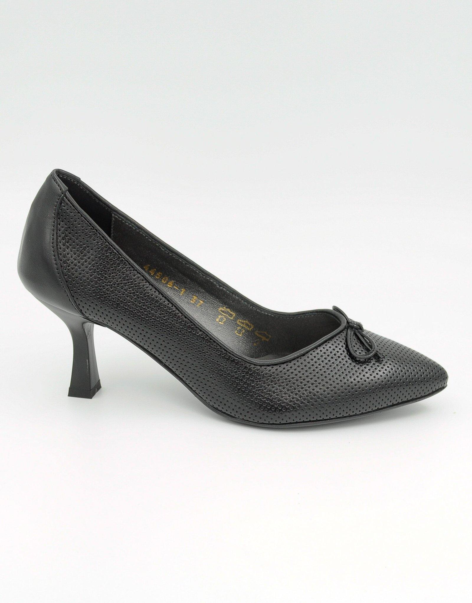 Paar Ženske kožne cipele na štiklu 44506-1, Crne