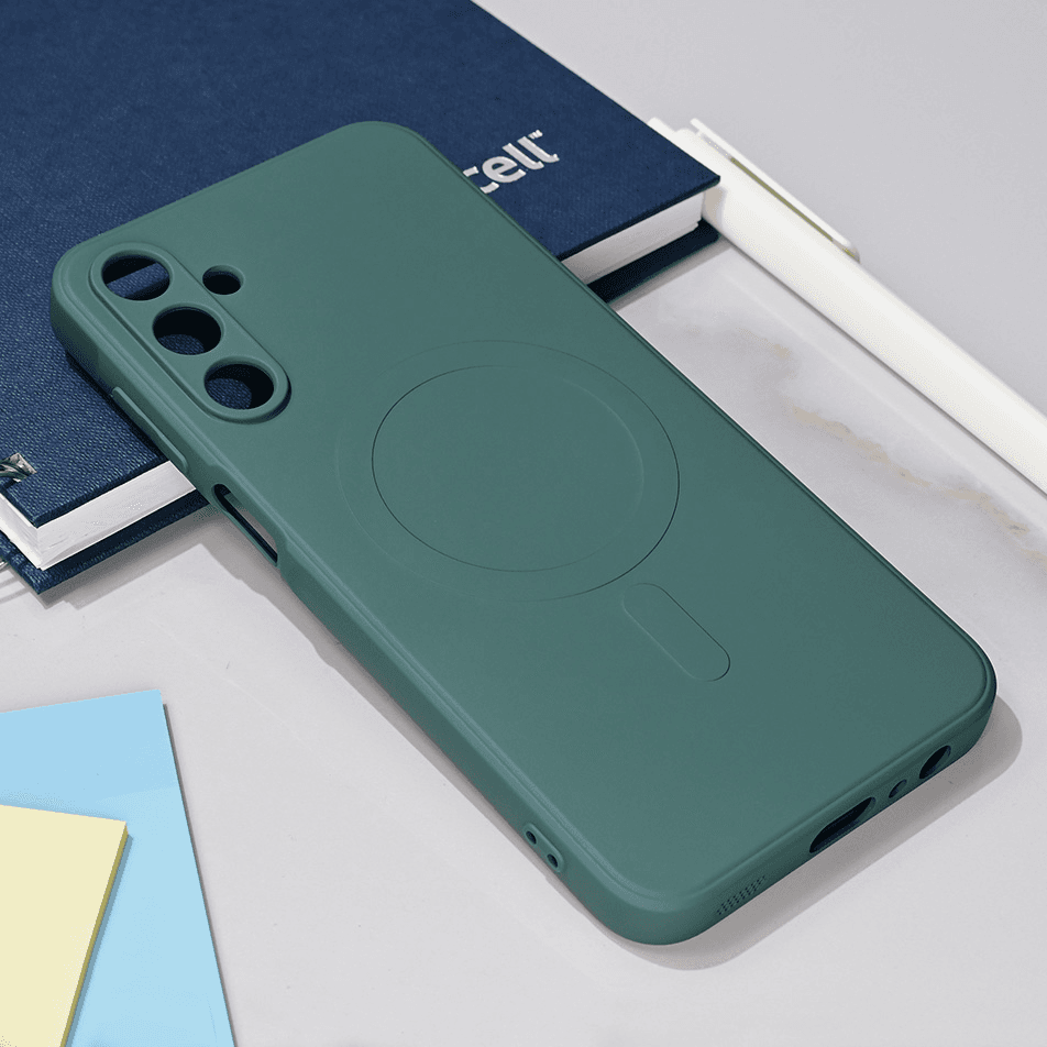 Maska za telefon Samsung A156B Galaxy A15 5G TERACELL GIULIETTA, Magsafe, Tamnozelena