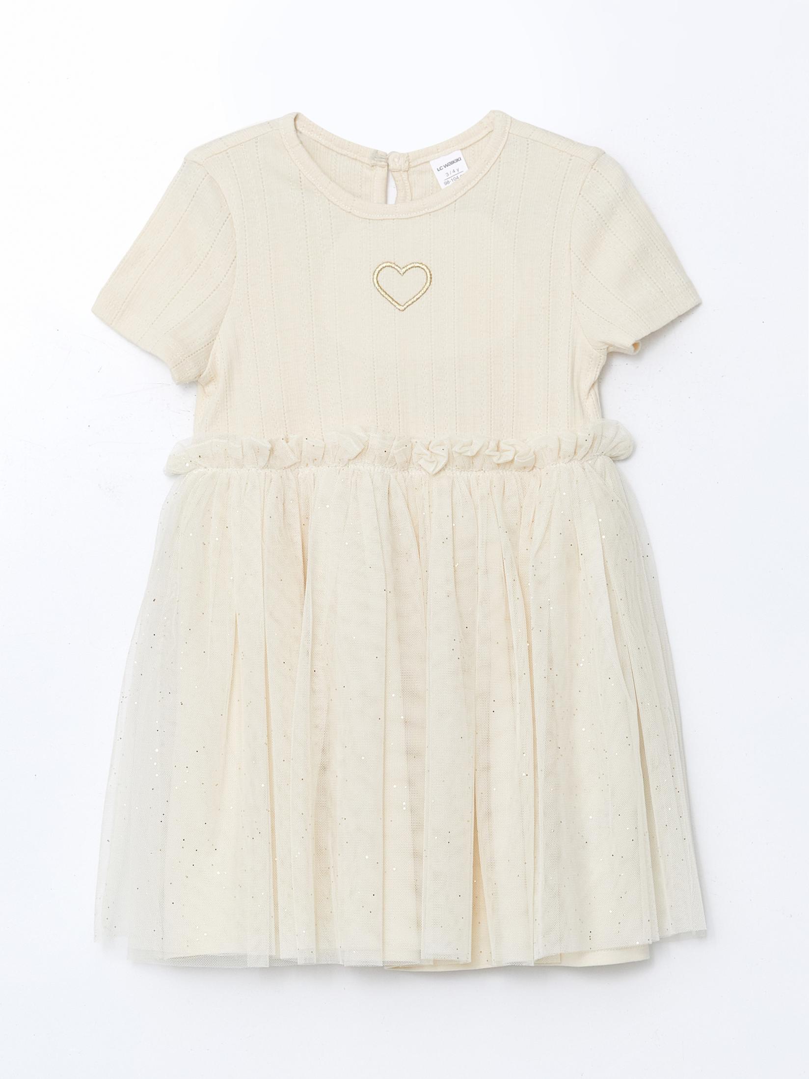 LC Waikiki Haljina za devojčice S59008Z1-FT0, Bež